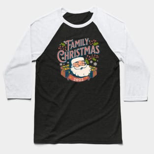 2022 Group Christmas Shirt Retro Santa Baseball T-Shirt